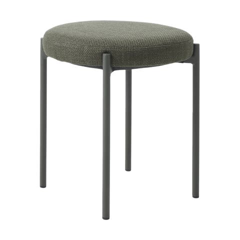 Pico metalen krukje groen - met olijfgroene zitting - 48 cm