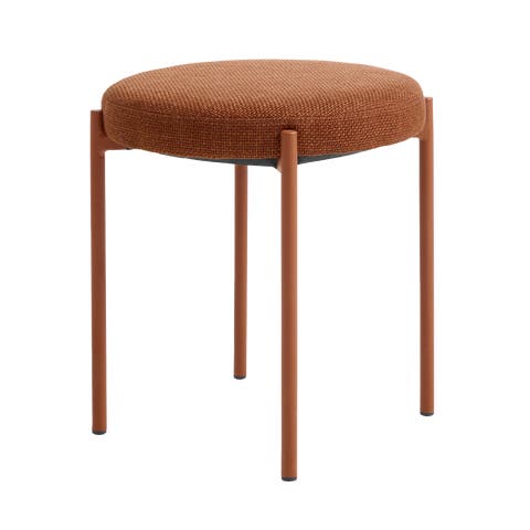 Pico metalen krukje bruin - met roestbruine zitting - 48 cm