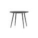Aaron tuintafel polywood zwart - Ø90 cm