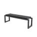 Karl aluminium tuinbank zwart - 140 x 45 cm
