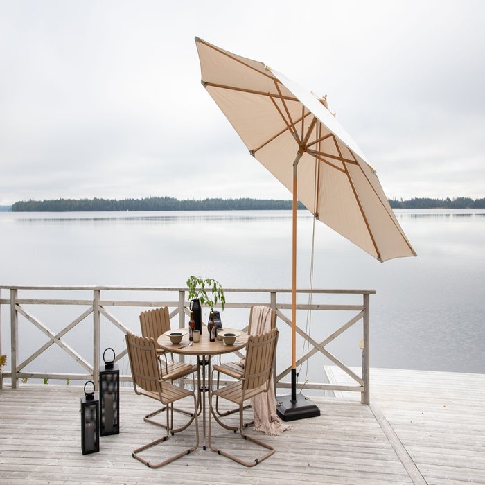 Rikke parasol wit - Ø 3,30 meter  - 3,3 meter
