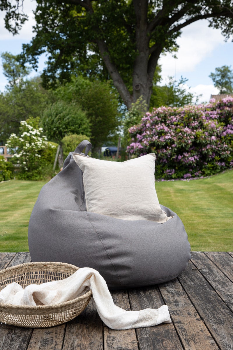 Nils outdoor lounge zitzak grijs | Gewoonstijl