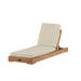 Frida houten tuin loungestoel beige - met kussens