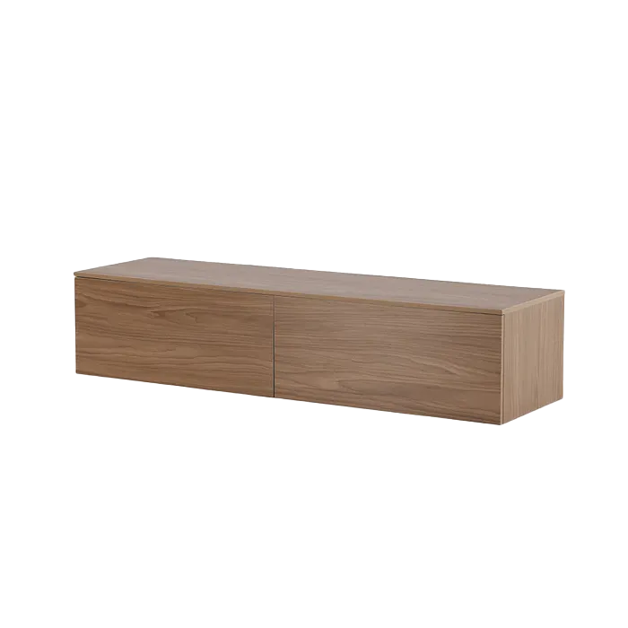 Leona houten dressoir walnoot - 160 x 35 cm