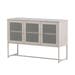 Sita metalen dressoir beige - 120 x 80 cm