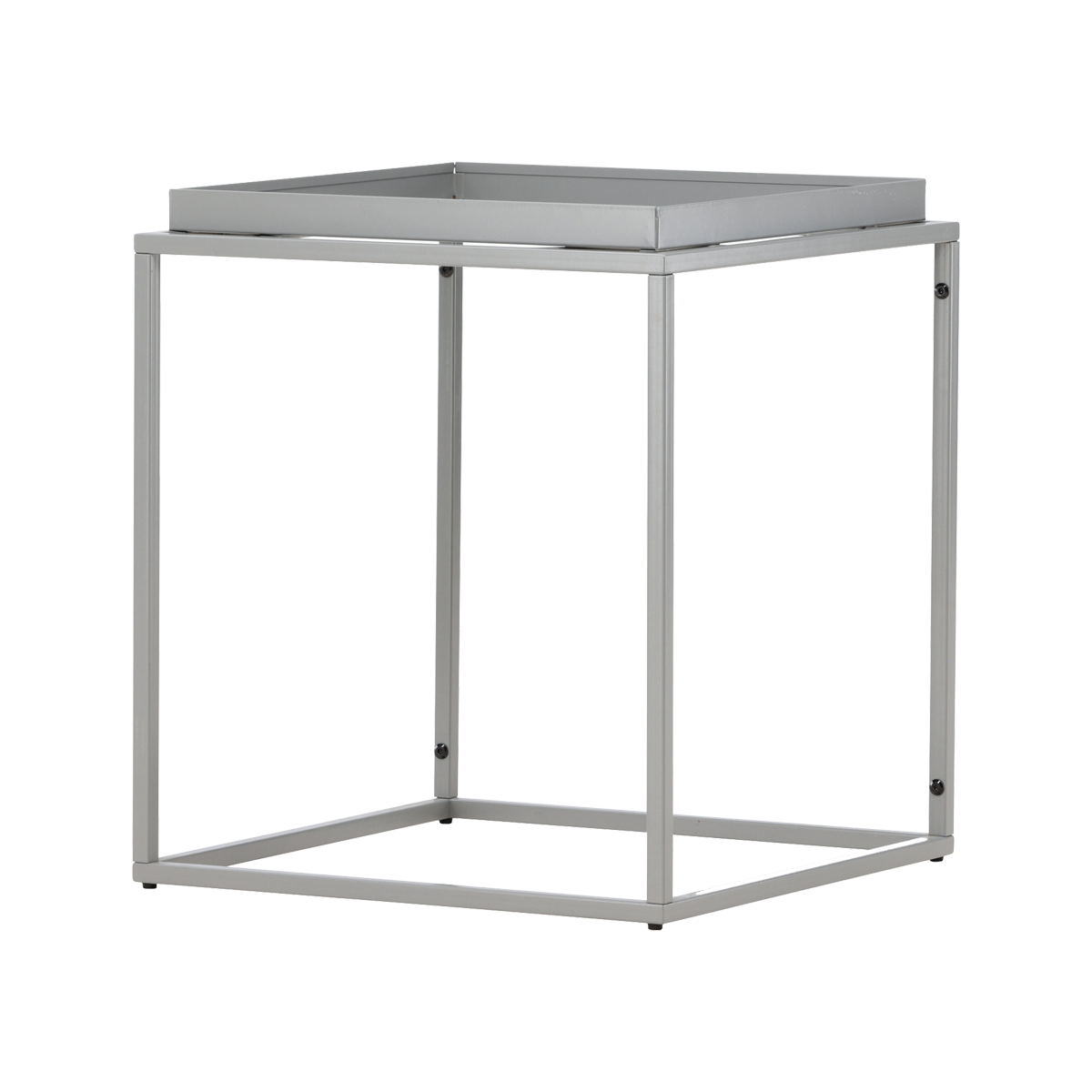 Ferre metalen bijzettafel donkergrijs - 45 x 45 cm