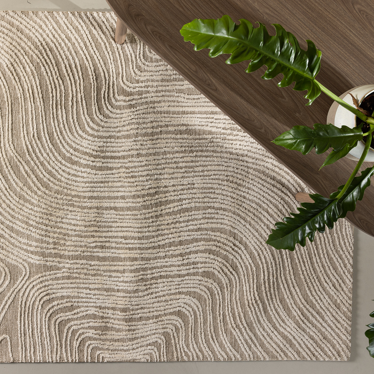 Elsa vloerkleed beige - 230 x 160 cm - groot - woonkamer - laagpolig - kopen - slaapkamer  - scandinavisch - 230 x 160