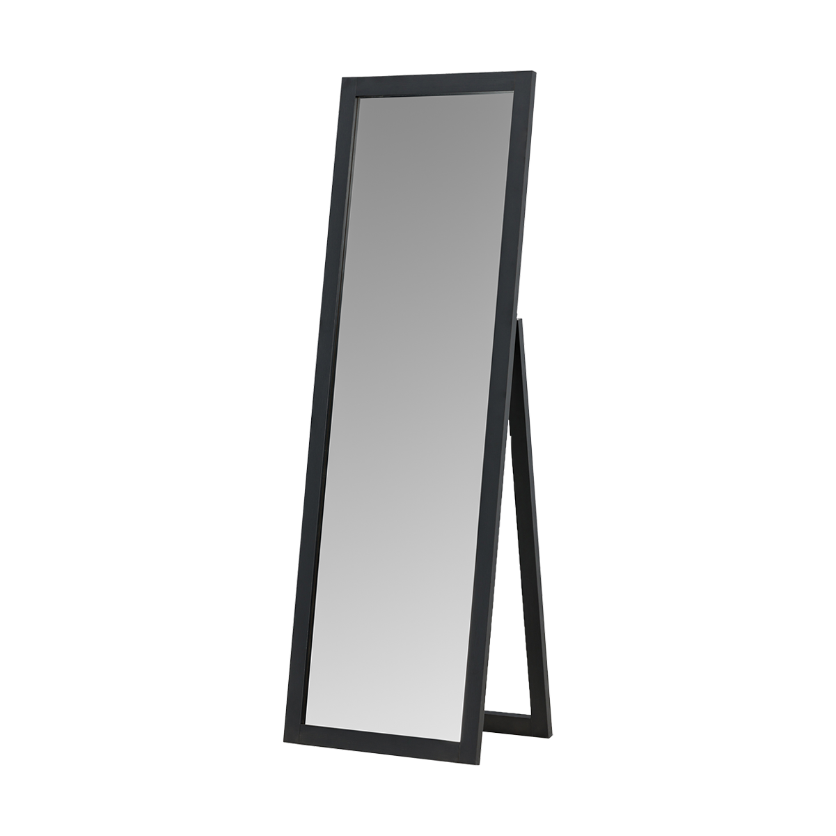 Ruby staande houten spiegel zwart - 170 x 55 cm