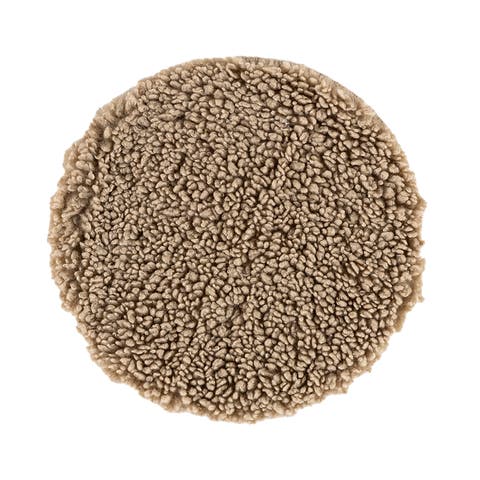 Malia teddy vachtje beige - Ø 34 cm