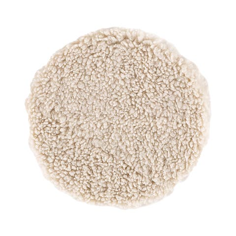 Malia teddy vachtje wit - Ø 34 cm