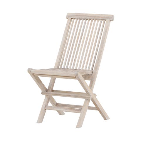 Jildou inklapbare houten tuinstoel whitewash