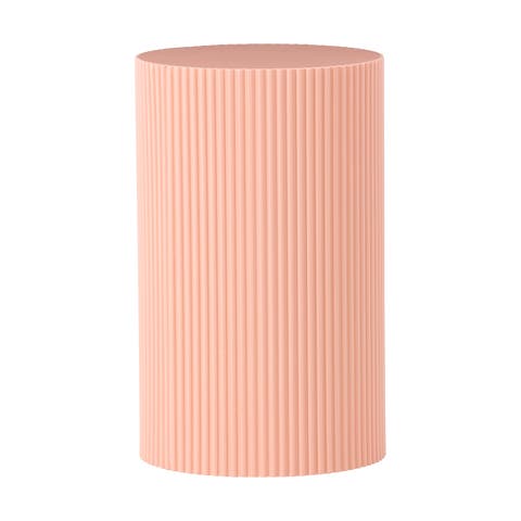 Asa houten bijzettafel zacht roze - Ø 31 cm