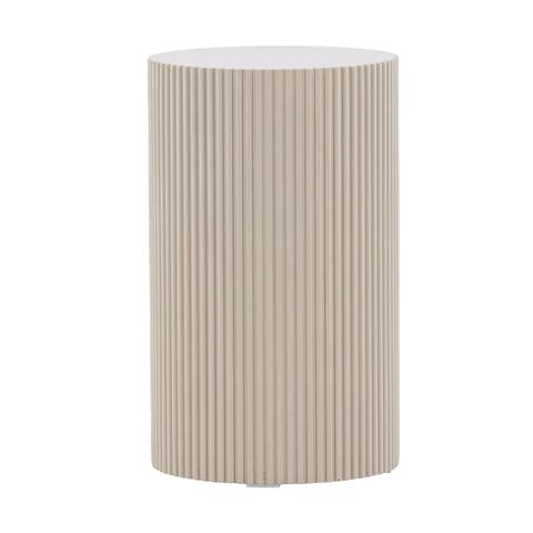 Asa houten bijzettafel beige - Ø 31 cm
