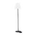 Lien tuin vloerlamp wit met zwarte voet