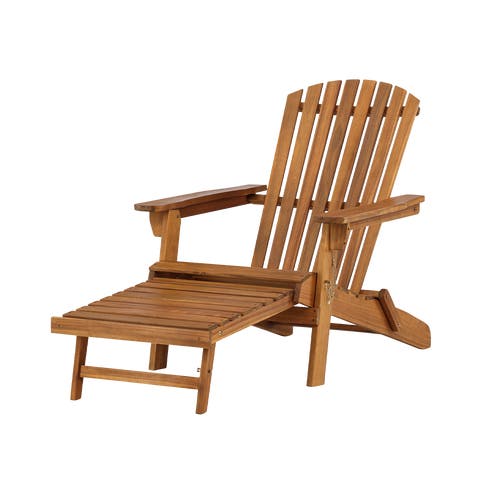 Elona inklapbare acaciahouten tuin ligstoel naturel