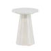 Lexi houten bijzettafel glanzend wit - Ø 35 cm