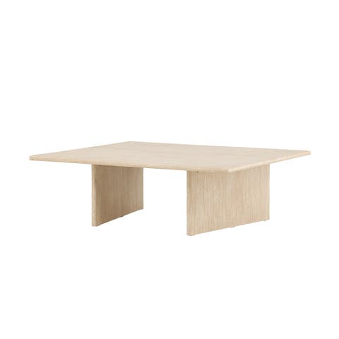 Hanneke houten salontafel beige - 120 x 100 cm