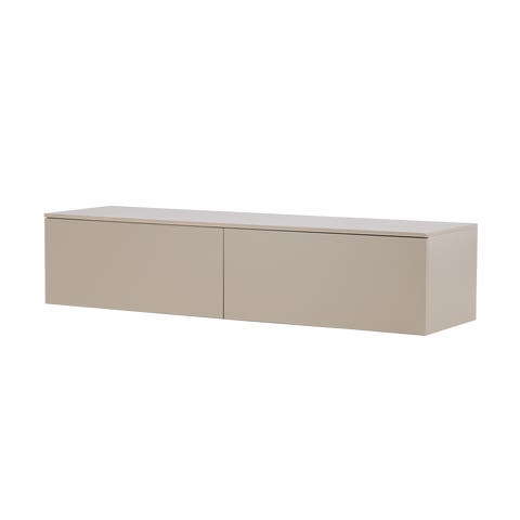 Leona houten dressoir beige - 160 x 35 cm