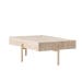 Josia houten salontafel beige - 162 x 82 cm