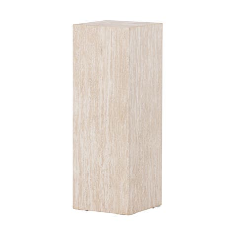 Rana houten decoratieve zuil beige - 65 x 23 cm