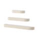 Sandy houten wandplanken beige - set van 3