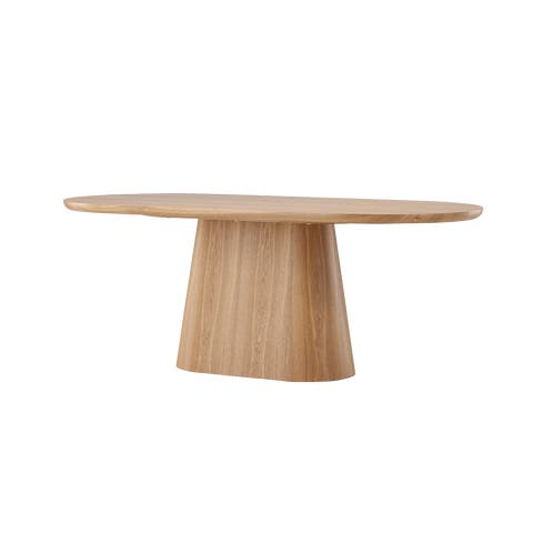 Cody houten ovale eettafel naturel - 200 x 76 cm