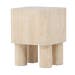 Hudson vierkant houten bijzettafel beige - 40 x 40 cm