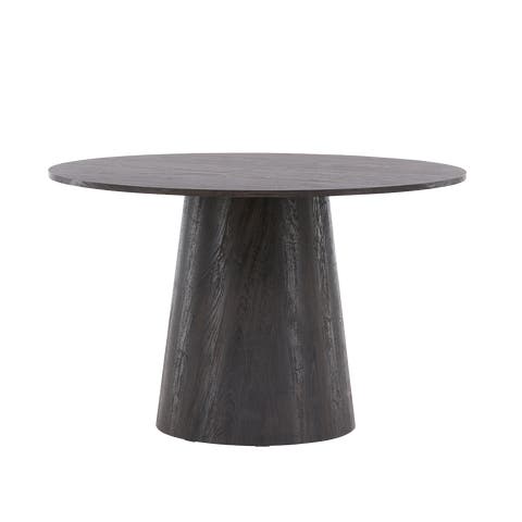 Trude houten eettafel donkerbruin - Ø 120 cm