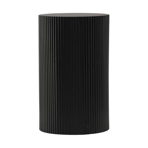 Asa houten bijzettafel zwart - Ø 31 cm