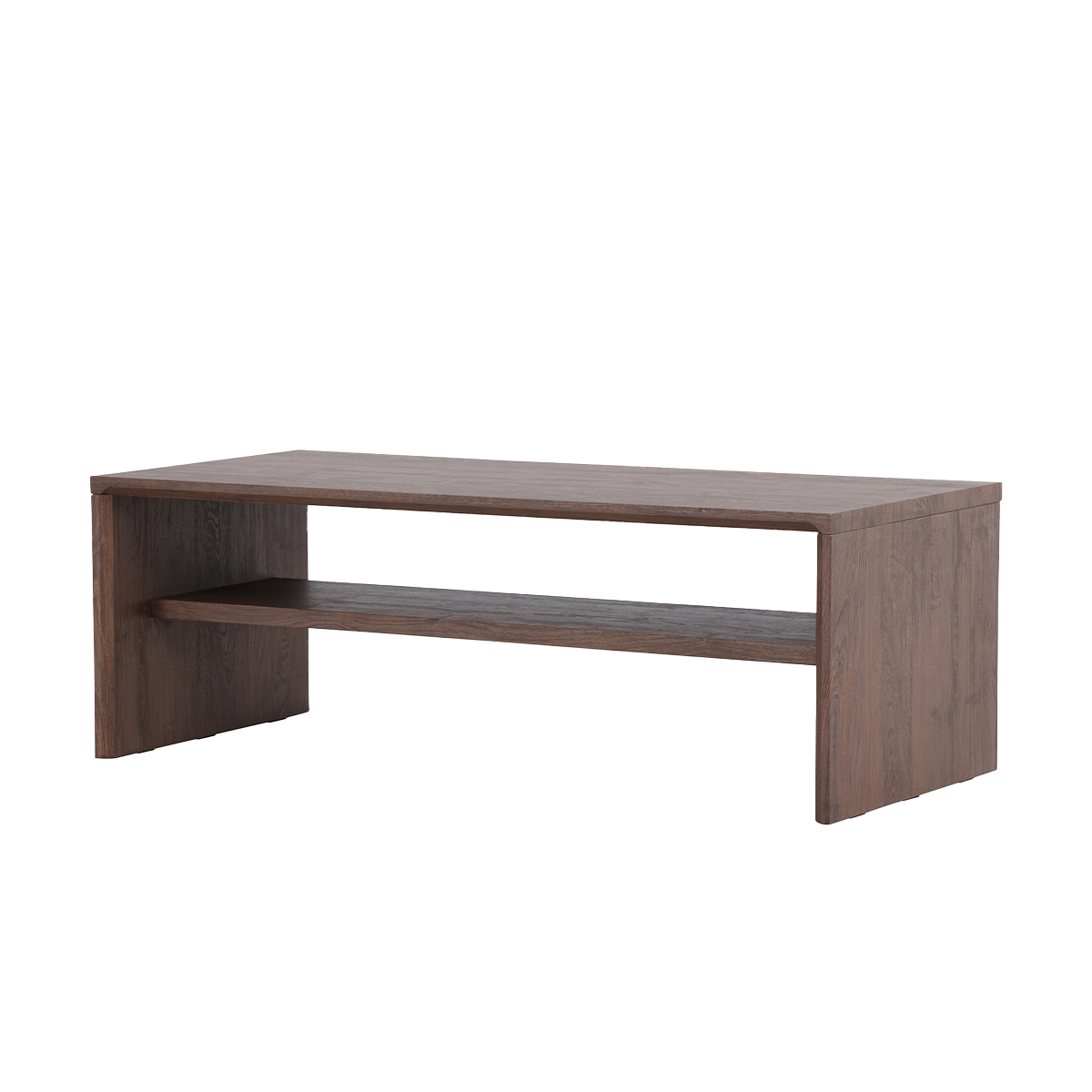 Nest living Rae houten salontafel donkerbruin - 100 x 38 cm