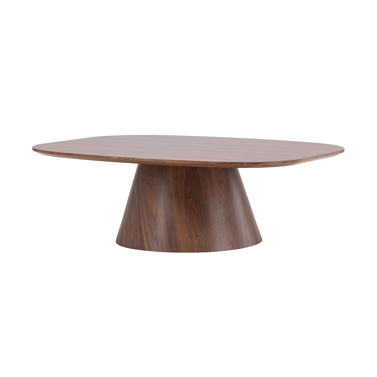 Nest living Trude deens ovale houten salontafel bruin - 120 x 39 cm