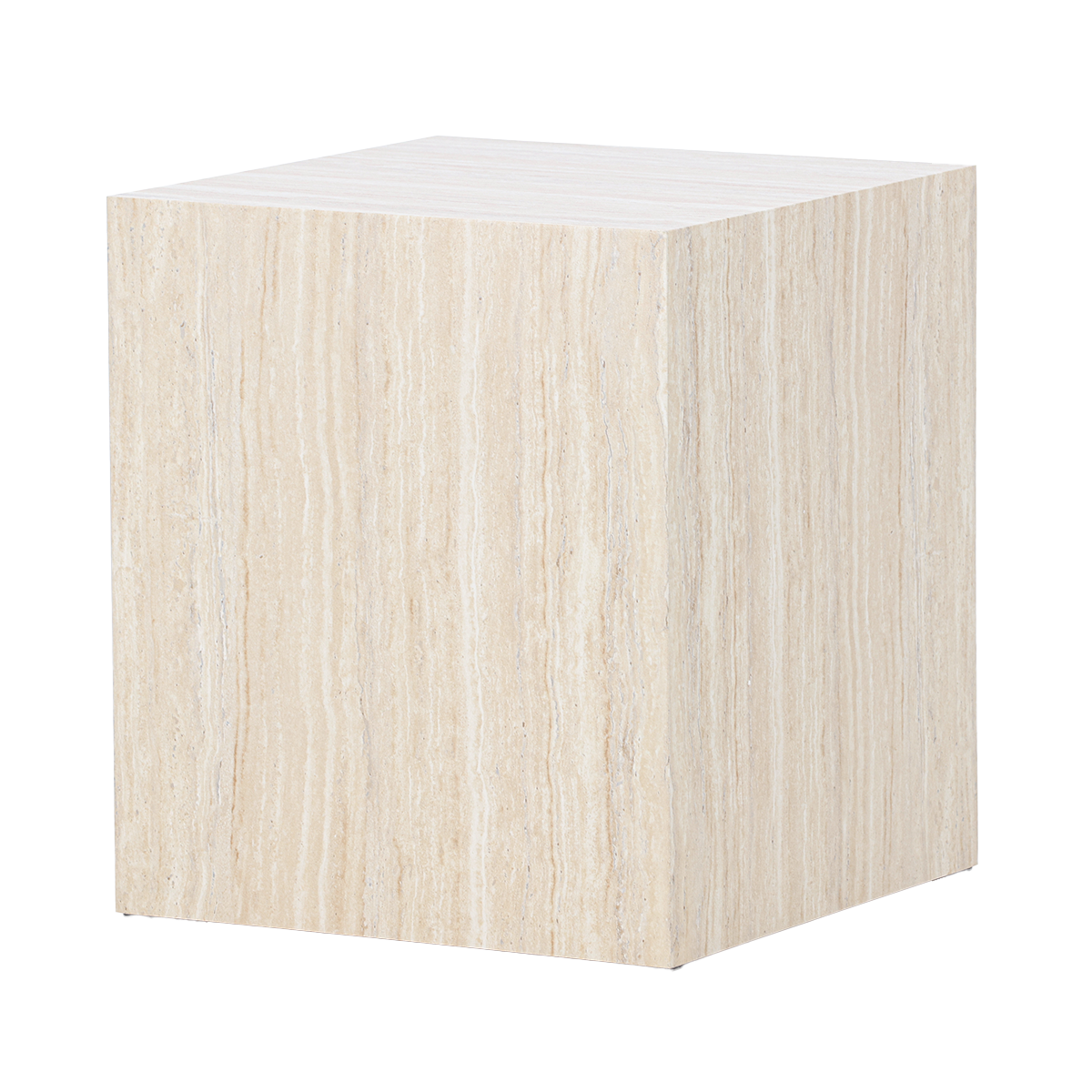 Zayn vierkante bijzettafel zand - 40 x 40 cm