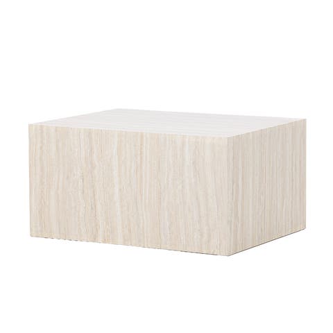 Zayn houten salontafel zand - 80 x 60 cm