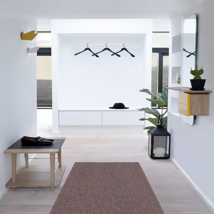 One More Look spiegel saffron yellow - met houten kastje - grote - lange - hal - gang - rechthoek - eiken - langwerpig - voor in de hal - eikenhout - aan de muur - geel