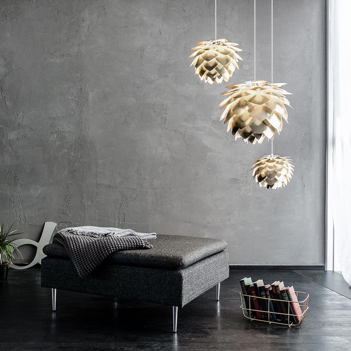 Silvia Mini lampenkap brushed brass - Ø 32 cm - gouden - scandinavische