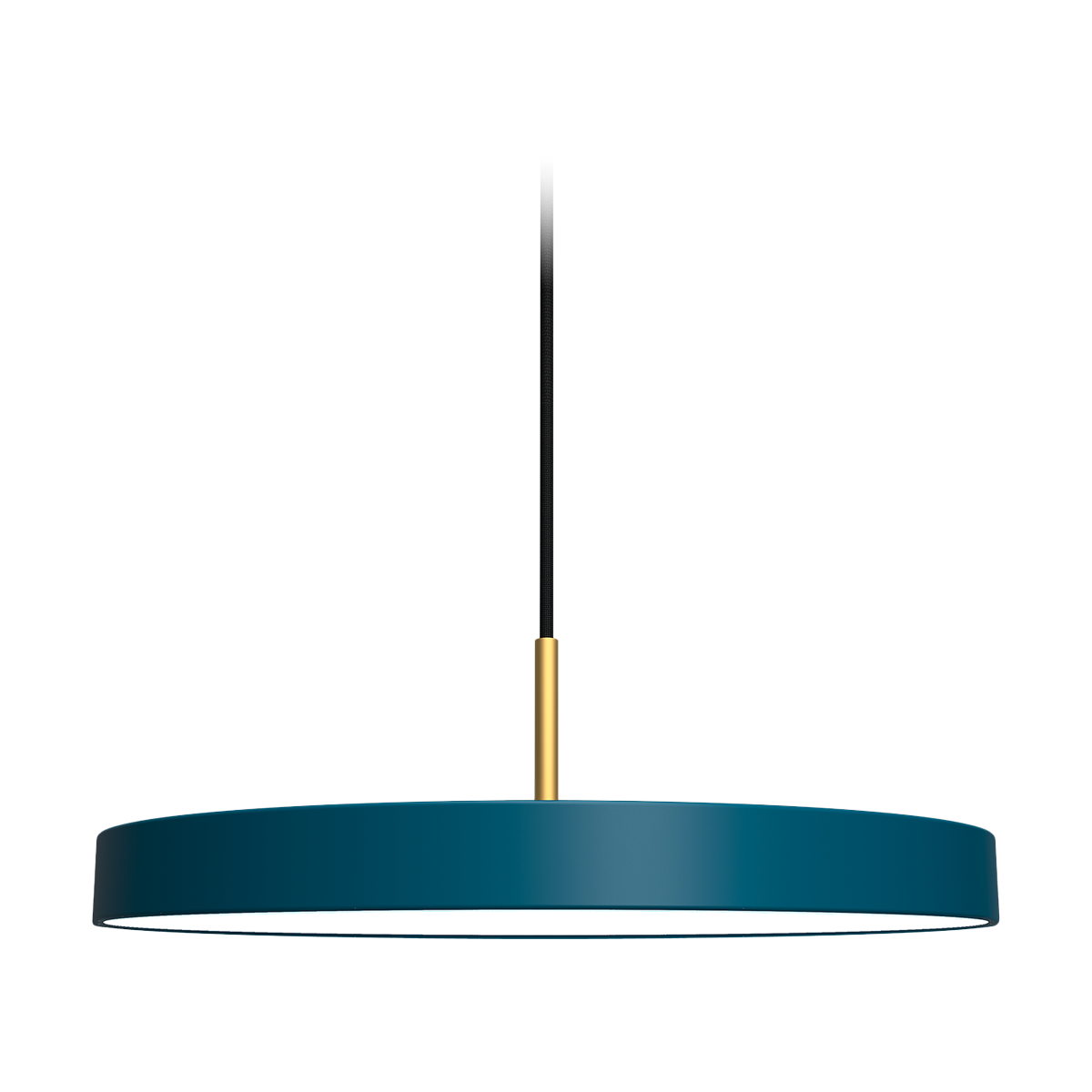 Asteria Medium hanglamp petrol blue - met koordset - Ø 43 cm
