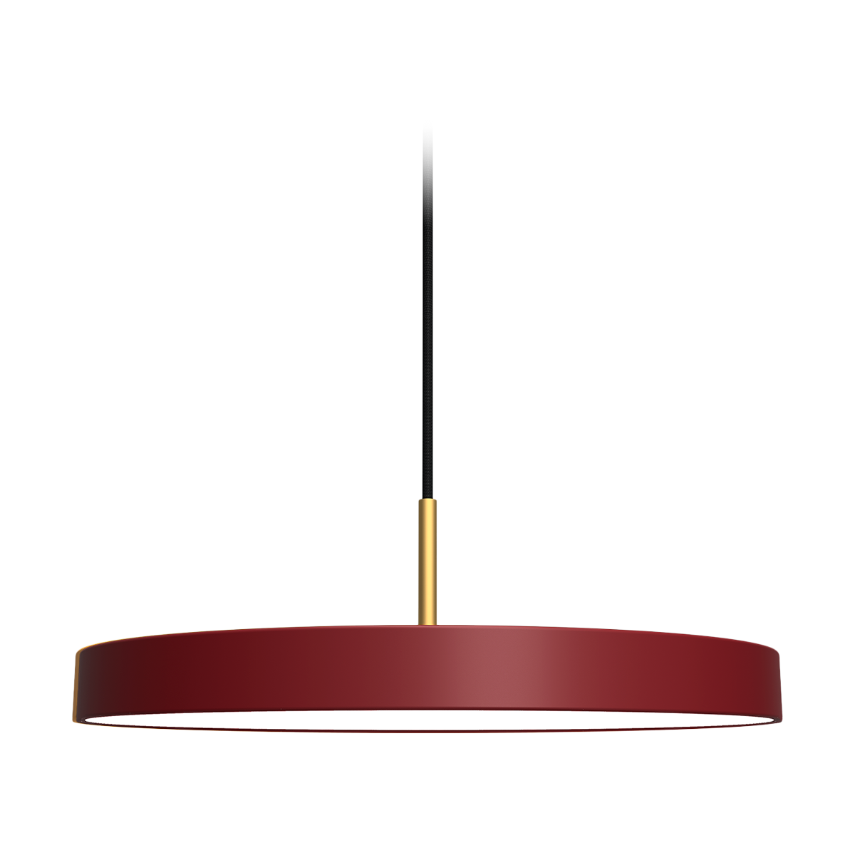 Asteria Medium hanglamp ruby red - met koordset - Ø 43 cm