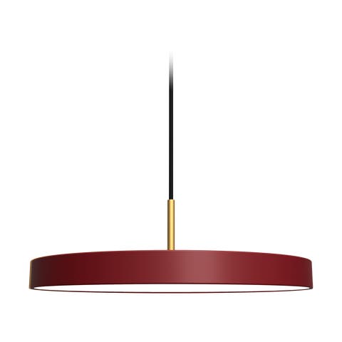 Asteria Medium hanglamp ruby red - met koordset - Ø 43 cm