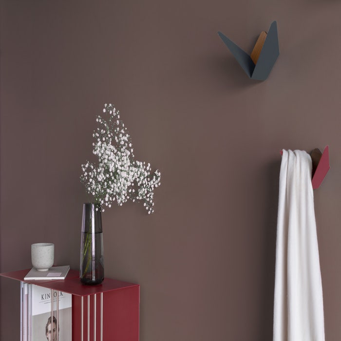 Butterflies Mini wandhaak anthracite grey - donkergrijze - kapstokhaak