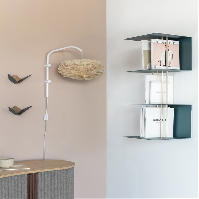 Teaser shelf aluminium wandrek forest green - groene - scandinavisch