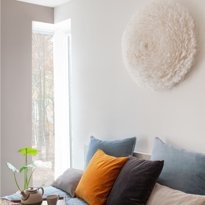 Eos Up Large white hanglamp - Ø 70 cm - witte - verenlamp - muur