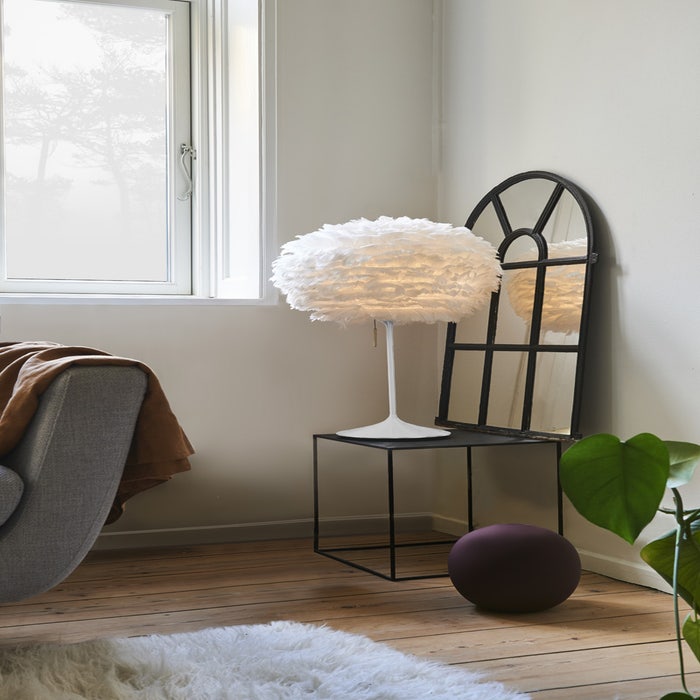 Sante tafellamp standaard white - met usb aansluiting - witte