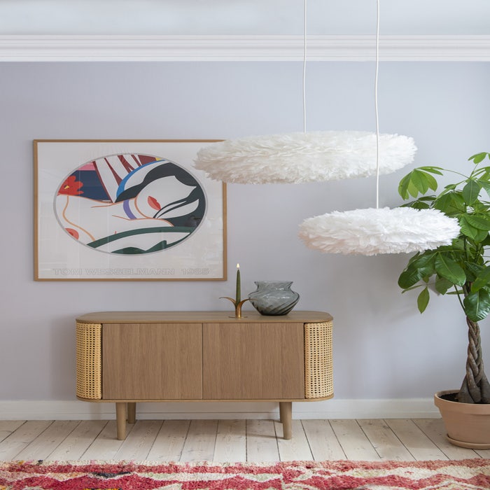 Eos Esther Medium hanglamp white - met koordset wit - Ø 60 cm - witte