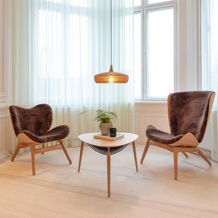 Clava Dine Wood houten lampenkap naturel - Ø 43 cm - eiken