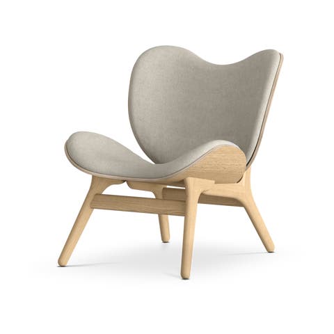 A Conversation Piece naturel houten fauteuil White Sands