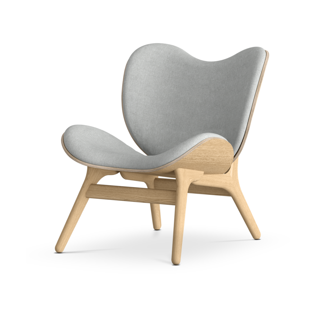 A Conversation Piece naturel houten fauteuil Sterling