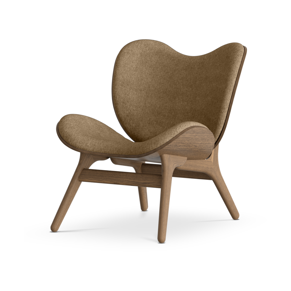 A Conversation Piece houten fauteuil donker eiken - Sugar Brown