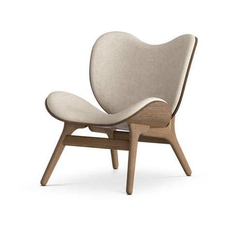 A Conversation Piece houten fauteuil donker eiken - White Sands