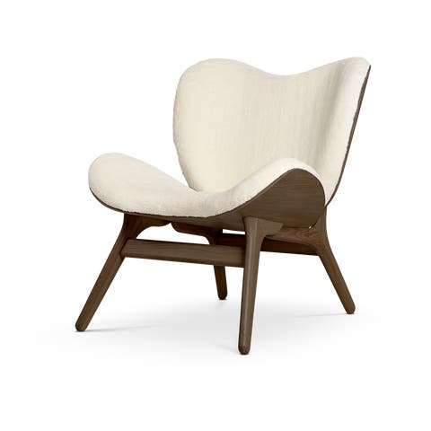 A Conversation Piece houten fauteuil donker eiken - Teddy White