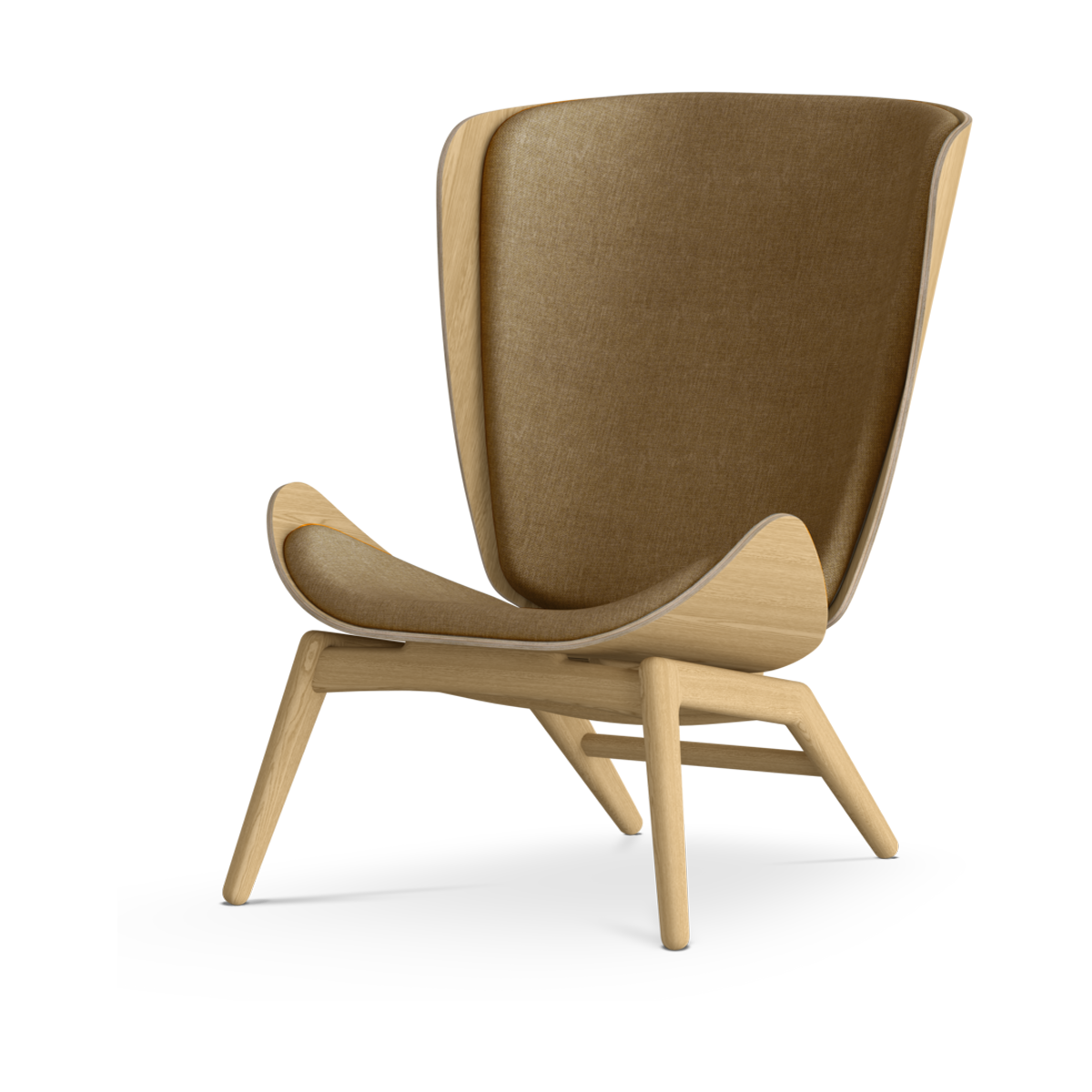 gebouw sectie inhoud The Reader houten fauteuil Sugar Brown | Gewoonstijl